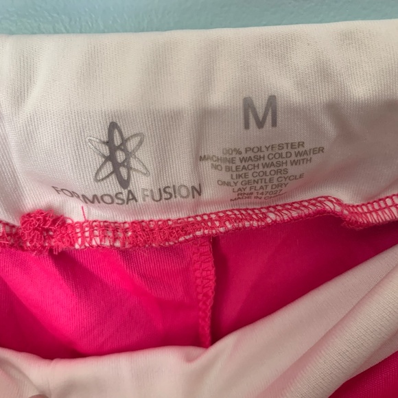 Formosa Fusion Barbie hot pink track pants white double stripe size M - Picture 3 of 5